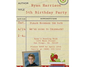 library card invitation free downloadable template library card invitation free downloadable template