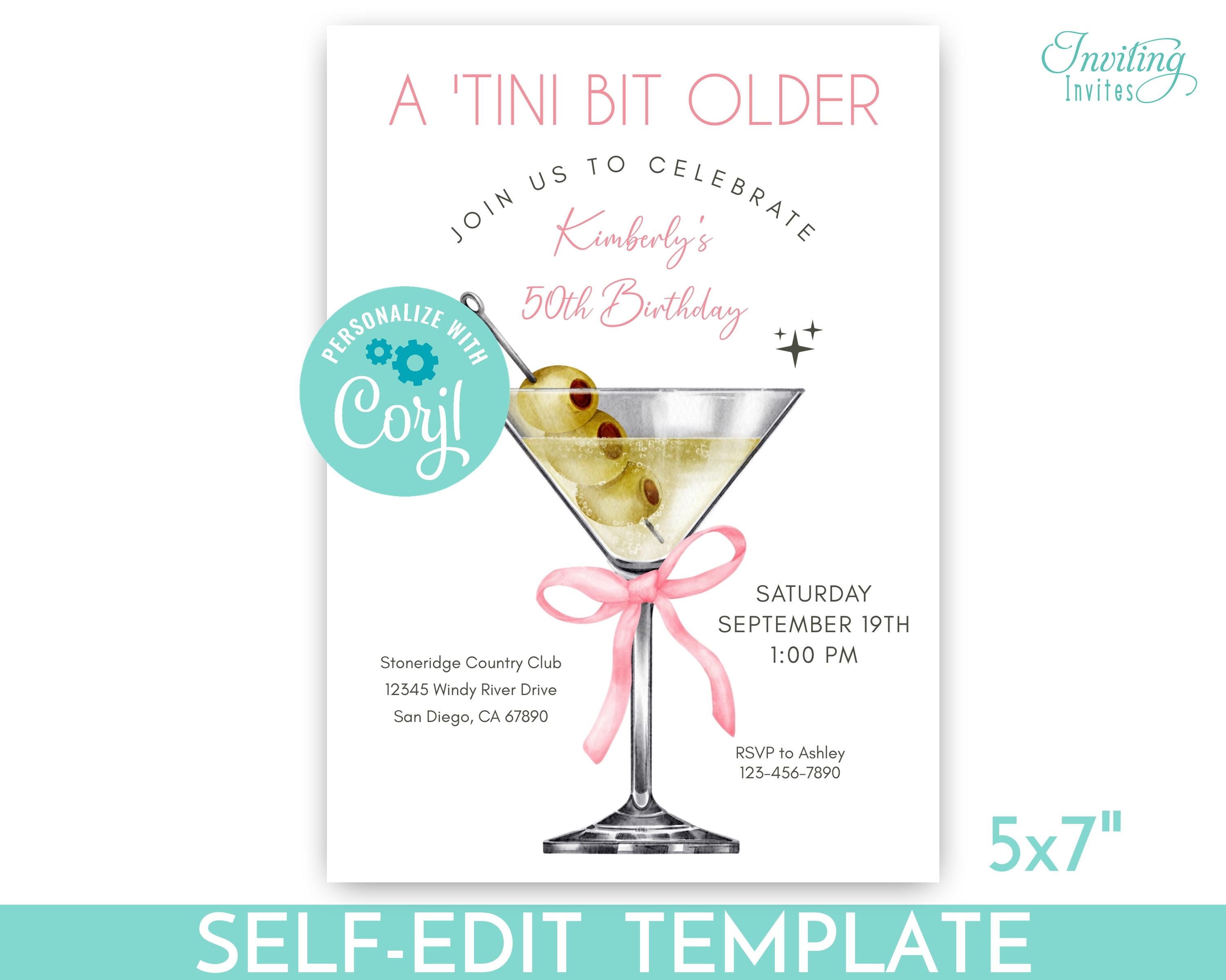 Set Di 36 Bicchierini In Acrilico Tini Bit Per Feste Di Compleanno – Con Biglietti E Sacchetti In Organza, Decorazioni Per Addio Al Nubilato