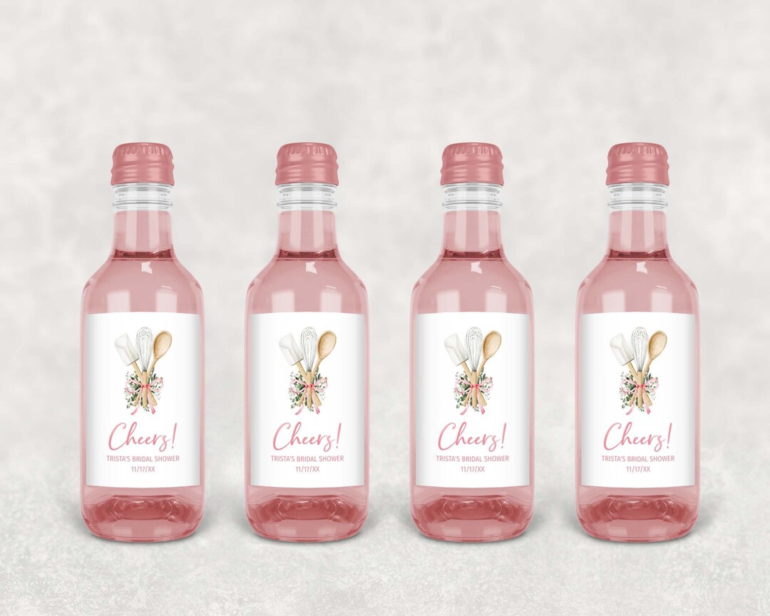 Mini Wine Bottle Label Sticker TEMPLATE, Mini and Regular Size, Matches ...