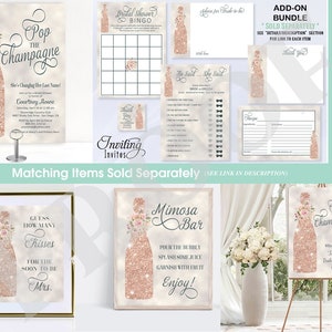 PRINTABLE Advice for the Bride to Be Cards Printable, Rose Gold ...