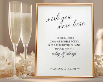Minimalist Wedding Memory Sign | Editable In Loving Memory | Simple Elegant | TEMPLATE 627