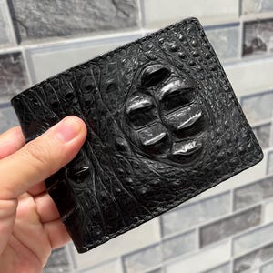 本物の両面レザーウォレット
