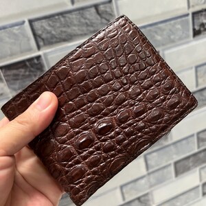 本物の両面レザーウォレット