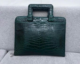 Echt leren laptoptas