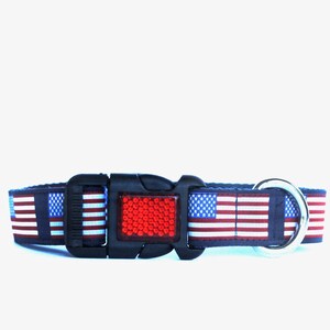 American Flag Dog Collar