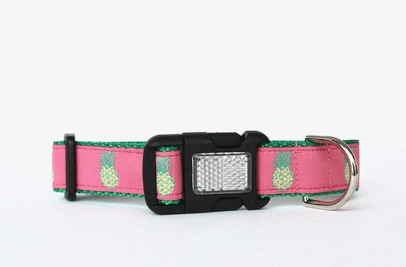 Preppy Pineapple Dog Collar Etsy