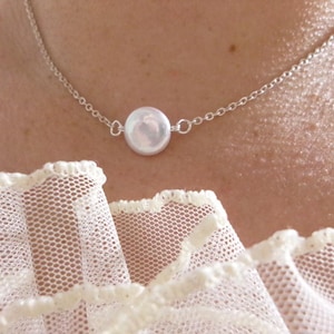 Bridal Jewelry Vintage Inspired Necklace Pearl Necklace Wedding Jewelry Bridesmaid Jewelry Bridesmaid Gift Sterling Silver Necklace Gift