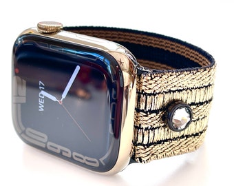 Sparkle Bands Elastische Apple Watch, Fitbit Versa 1/2/Lite, Fitbit Blaze, Samsung Active echte Kristallen