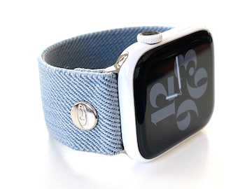 Apple Elastic Stretch Watch Band Blue Jean Baby