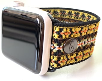 Handmade Elastic Apple Watch Band: Stretchy Comfort Fit