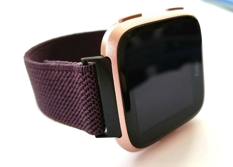 Fitbit VERSA 1/2/Lite, Versa 3/Sense, Apple, Samsung Fall Aubergine schmale Linie Bild 3