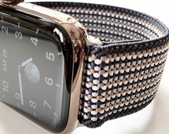Handmade Elastic Apple Watch Band: Stretchy Comfort Fit