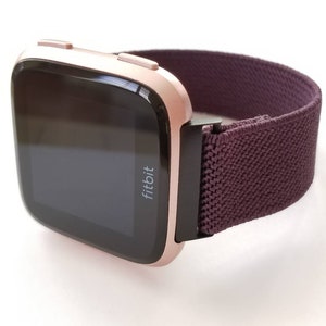 Fitbit VERSA 1/2/Lite, Versa 3/Sense, Apple, Samsung Fall Aubergine schmale Linie Bild 4