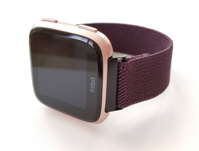 Fitbit VERSA 1/2/Lite, Versa 3/Sense, Apple, Samsung Fall Aubergine schmale Linie Bild 4