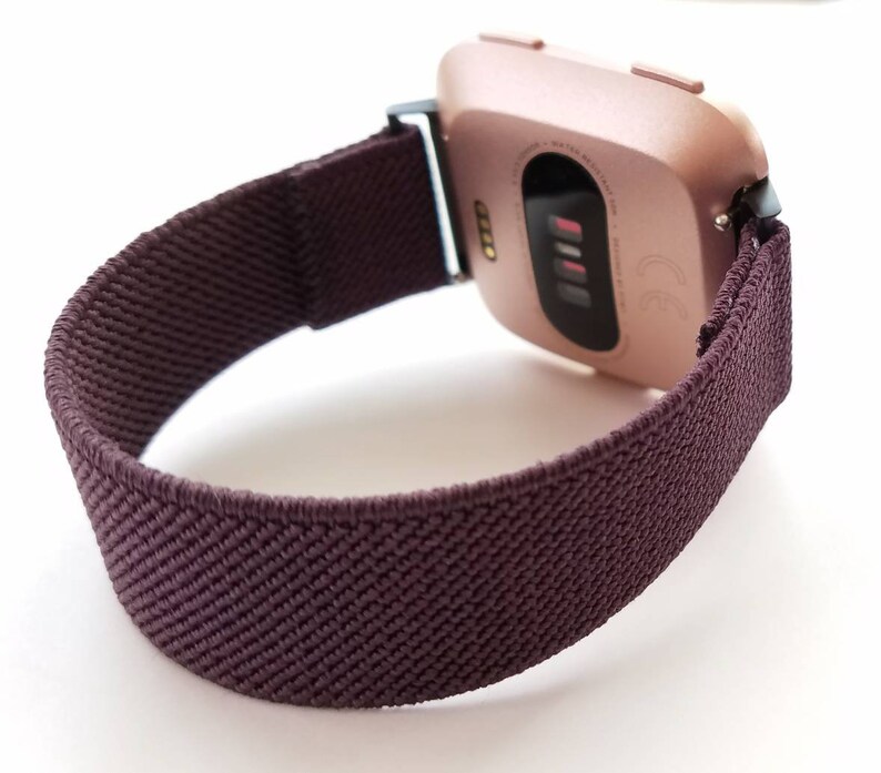 Fitbit VERSA 1/2/Lite, Versa 3/Sense, Apple, Samsung Fall Aubergine schmale Linie Bild 2