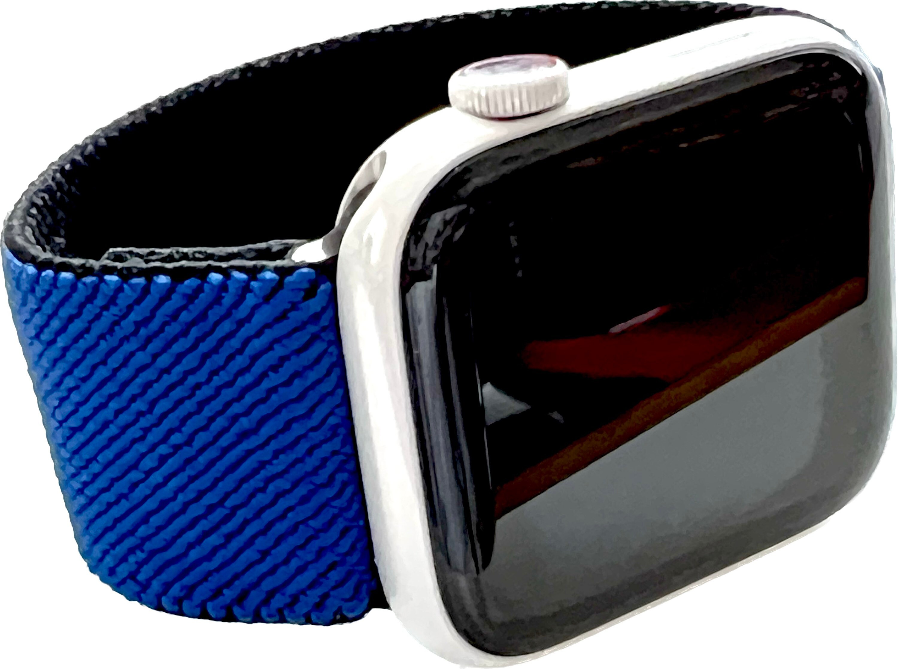 Blue and black apple watch band best sale
