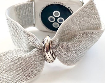 Sparkle Bands Elastic Apple Watch, Fitbit Versa 1/2/Lite, Fitbit Blaze, Samsung Active Original Bow band for Apple watch