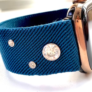 Sparkle Crystal Elastischer Apple-Armband für Uhren: Sternenklare Nacht Design