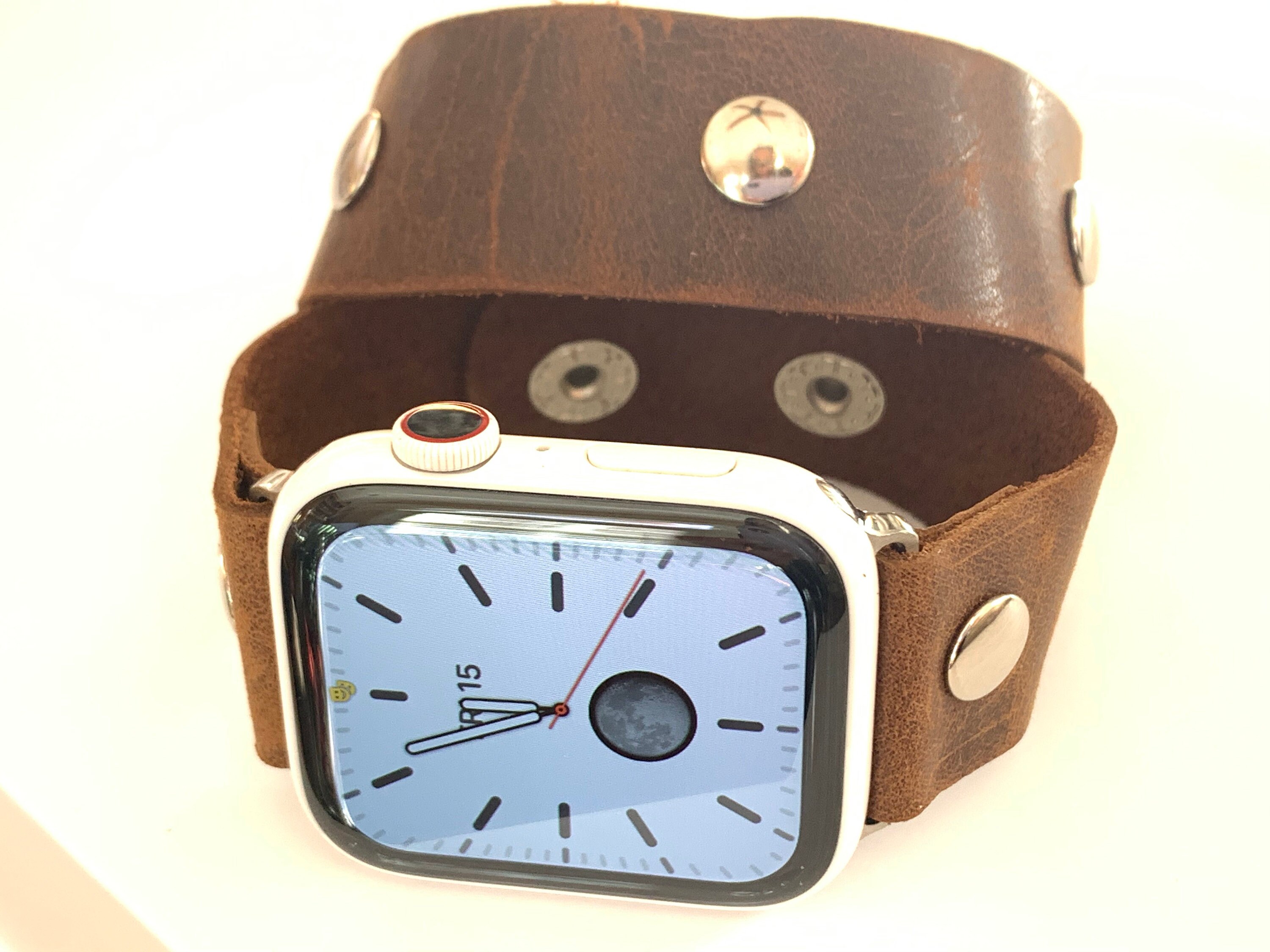 Rustic Apple Watch Handmade Rustic Saddle Leather Apple Watch Band: Italian Leather - Etsy
