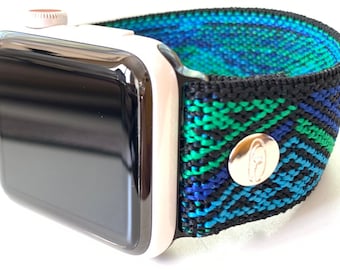 Handmade Elastic Apple Watch Band: Stretchy Comfort Fit