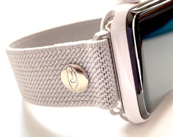 Apple Watch - Elastic Apple Watch Band SLIM Line Light Grey