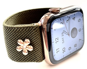 Elastic Apple Watch Earth Girl Band also available for Fitbit Versa 1/2/Lite/3/Sense/Blaze, Samsung Active