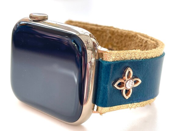 Apple Watch Band Handmade with up-cycled leather