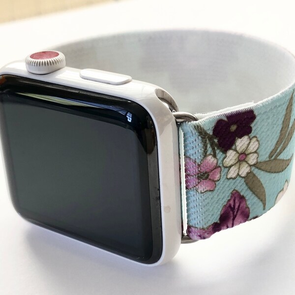 Apple Watch Band   Elastic comfort band Fresh Floral Fits ALL Apple watches