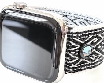 Swarovski Crystal Stretch Watch Band: Fitbit Versa, Apple Watch, Samsung