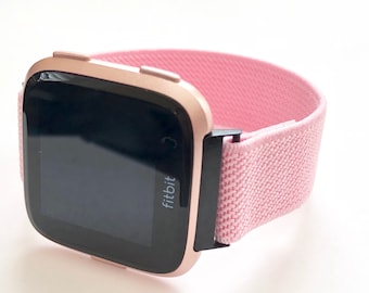 Fitbit VERSA Pink slim line Elastic watch band