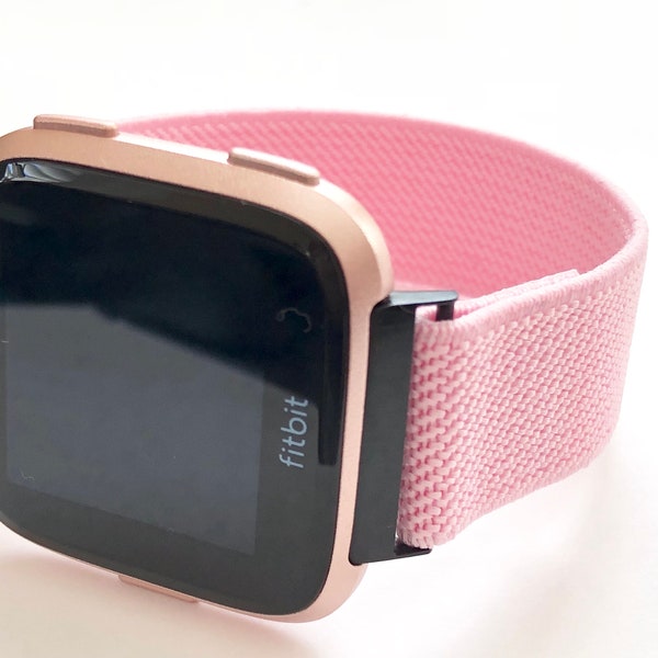 Fitbit VERSA Pink slim line Elastic watch band