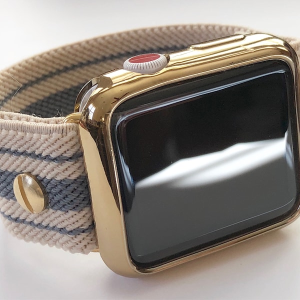Apple Watch - Elastic Apple Watch Band soft comfort band   The Nantucket Fits ALL Apple watches