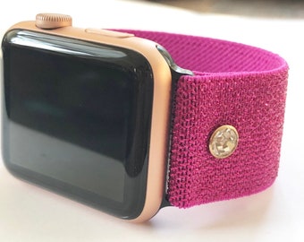 Sparkly Bands Elastische Apple Watch, Fitbit Versa 1/2/Lite, Fitbit Blaze, Samsung Active