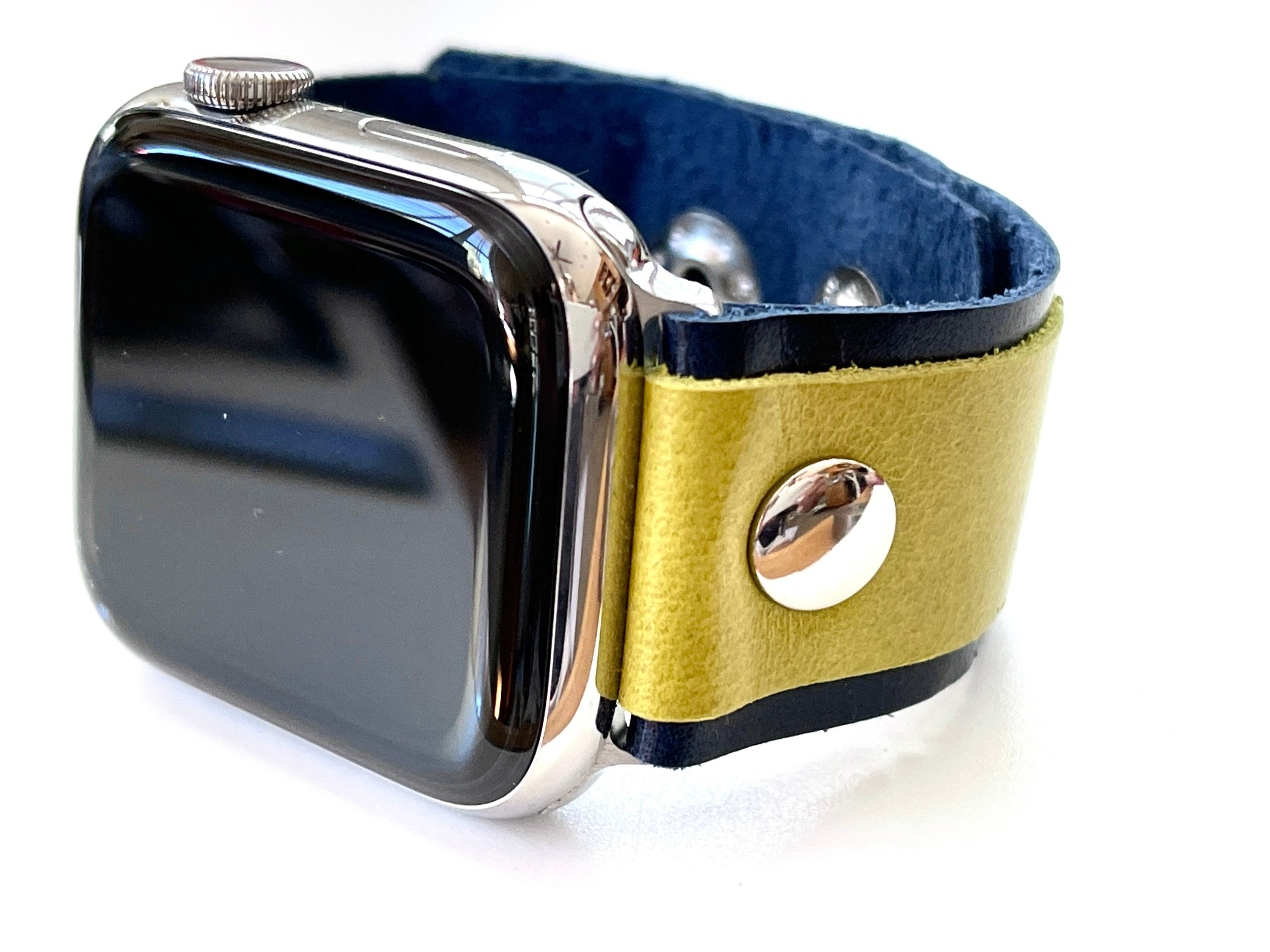 Upcycled Louis Vuitton Leather Apple Watch Band – Phone Swag