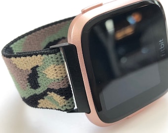 Fitbit VERSA Camo slim line Elastic watch band