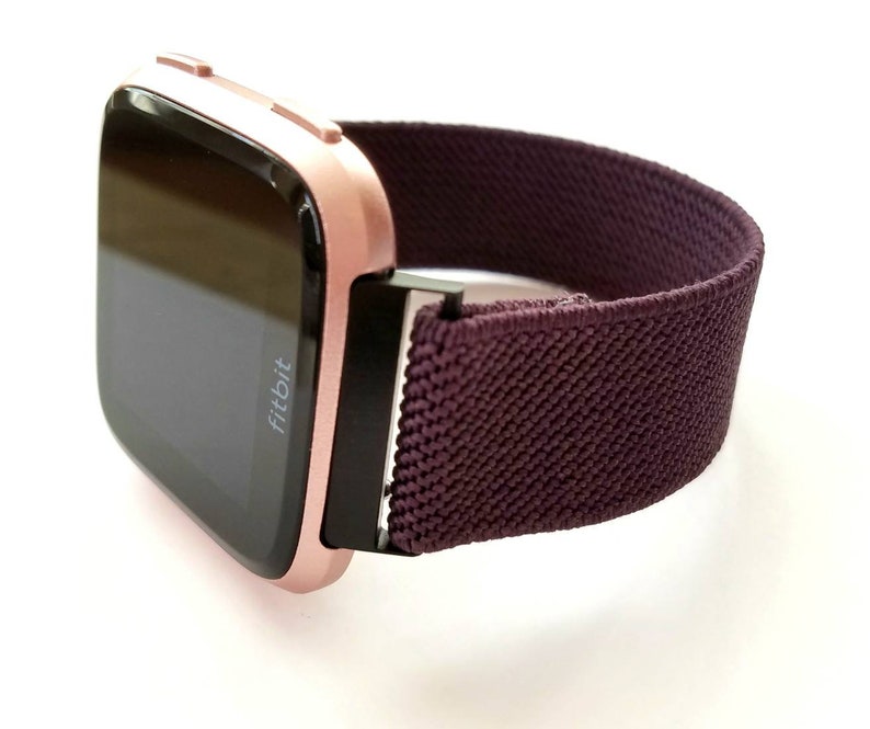 Fitbit VERSA 1/2/Lite, Versa 3/Sense, Apple, Samsung Fall Aubergine schmale Linie Bild 5