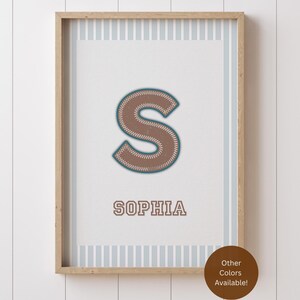 Personalized Nursery Name Sign: Boho Kids Room Decor (Digital Download)