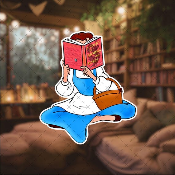 Belle ACOTAR Sticker: Velaris inspired, Kindle Stickers, Laptops, Water bottles, for Gifts