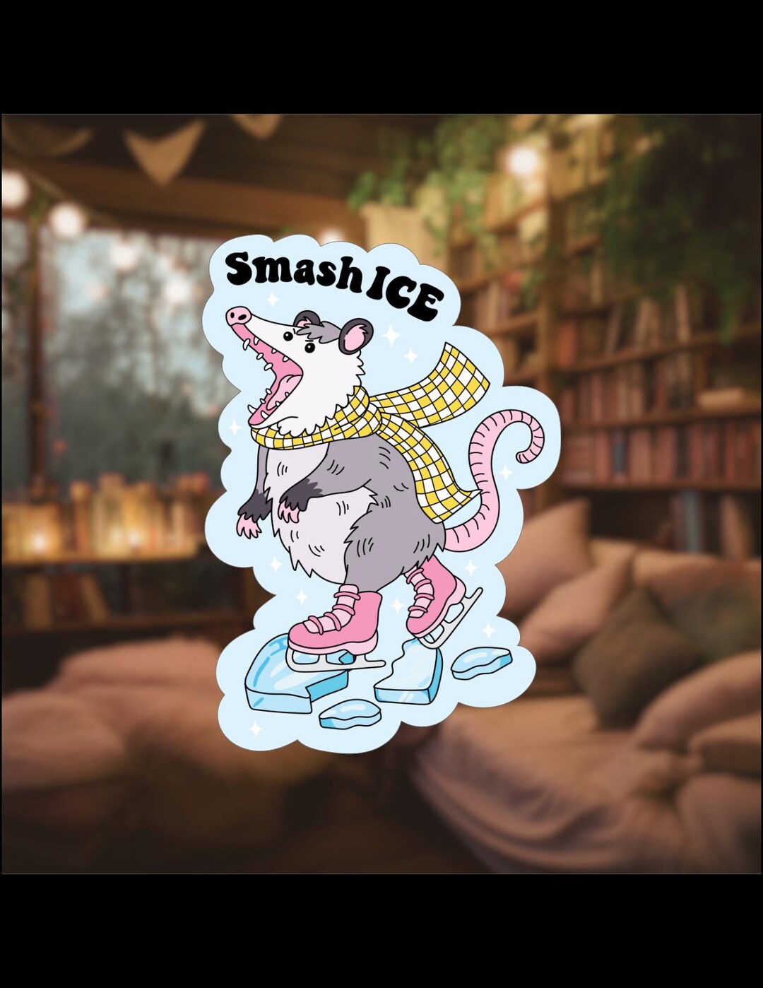 Smash Computer Sticker Smash Ice Sticker, Kindle Stickers, Laptops, Water Bottles, for Gifts ...