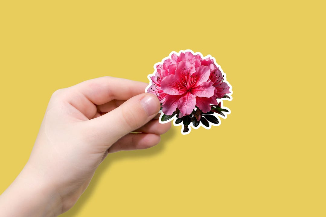 Azalea Sticker Azalea Flower Sticker, Waterproof Vinyl Decal - Etsy UK