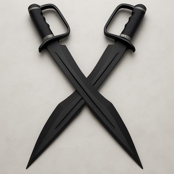 Hammer Forged Spartan Sword: K110 Bohler Steel, Black Micarta Handle