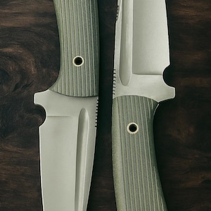 Handmade 440C Steel Hunting Knife: Micarta Handle, Full Tang 12"