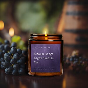 Masculine Scented Candle – Non-Toxic Ingredients – 9 oz Amber Jar – Hand-Poured Soy Wax – Cotton Wick – Luxury Gift for Men