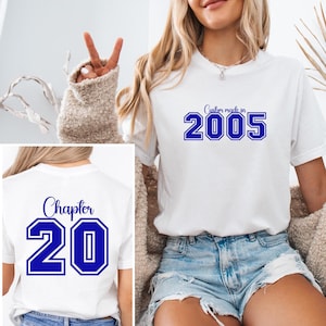 20th Birthday shirt,  2005 birth year shirt, Chapter 20 shirt, Turning 20 T-shirt, 2005 shirt, 20th Birthday party shirt, Bday gift for her