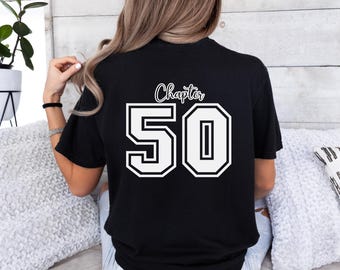 50th Birthday shirt, 1975 birth year shirt, chapter 50 shirt, turning 50 T-shirt, 1975 shirt, 50th birthday party shirt, bday gift for her