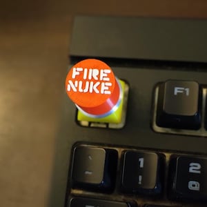 Klawisz Nuclear Launch do klawiatury Cherry MX zamiennik klawiszy „Fire Nuke” Klawiatura mechaniczna Cherry MX z niestandardowym przyciskiem Fajna niestandardowa klawiatura