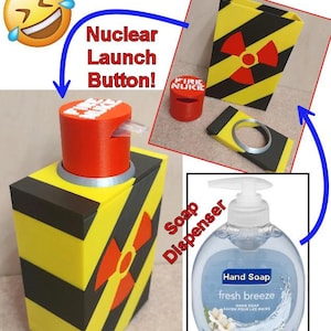 Nuclear Launch Button - Soap Dispenser