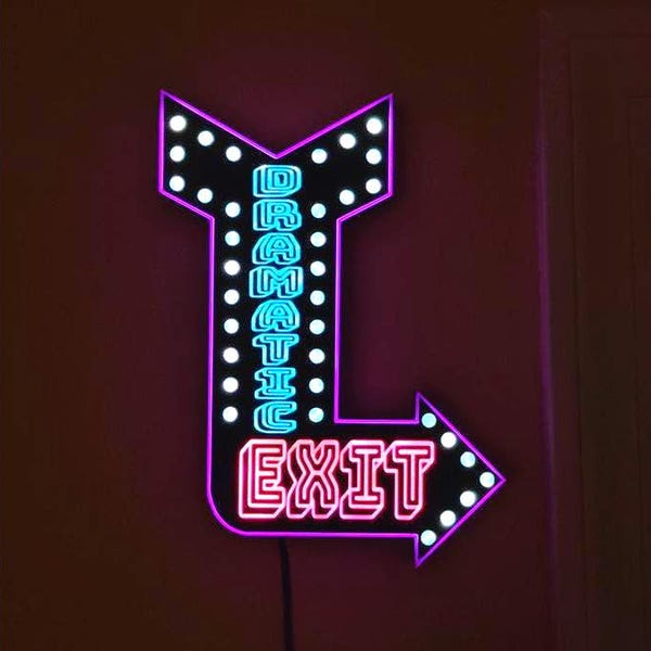 Exit Sign With Arrow - Etsy