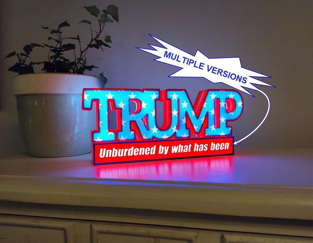 Trump Backlit Sign TRUMP Light up Signs (multiple Versions) - Etsy