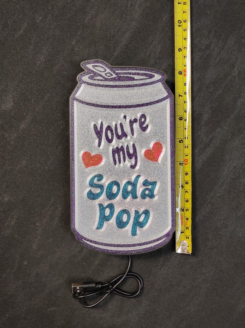 You're My Soda Pop Illuminated Sign - Etsy